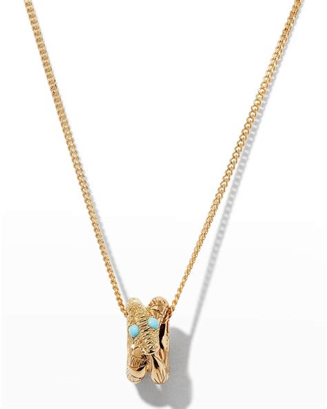 gucci snake necklace|gucci ouroboros snake necklace.